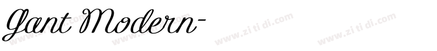 Gant Modern字体转换
